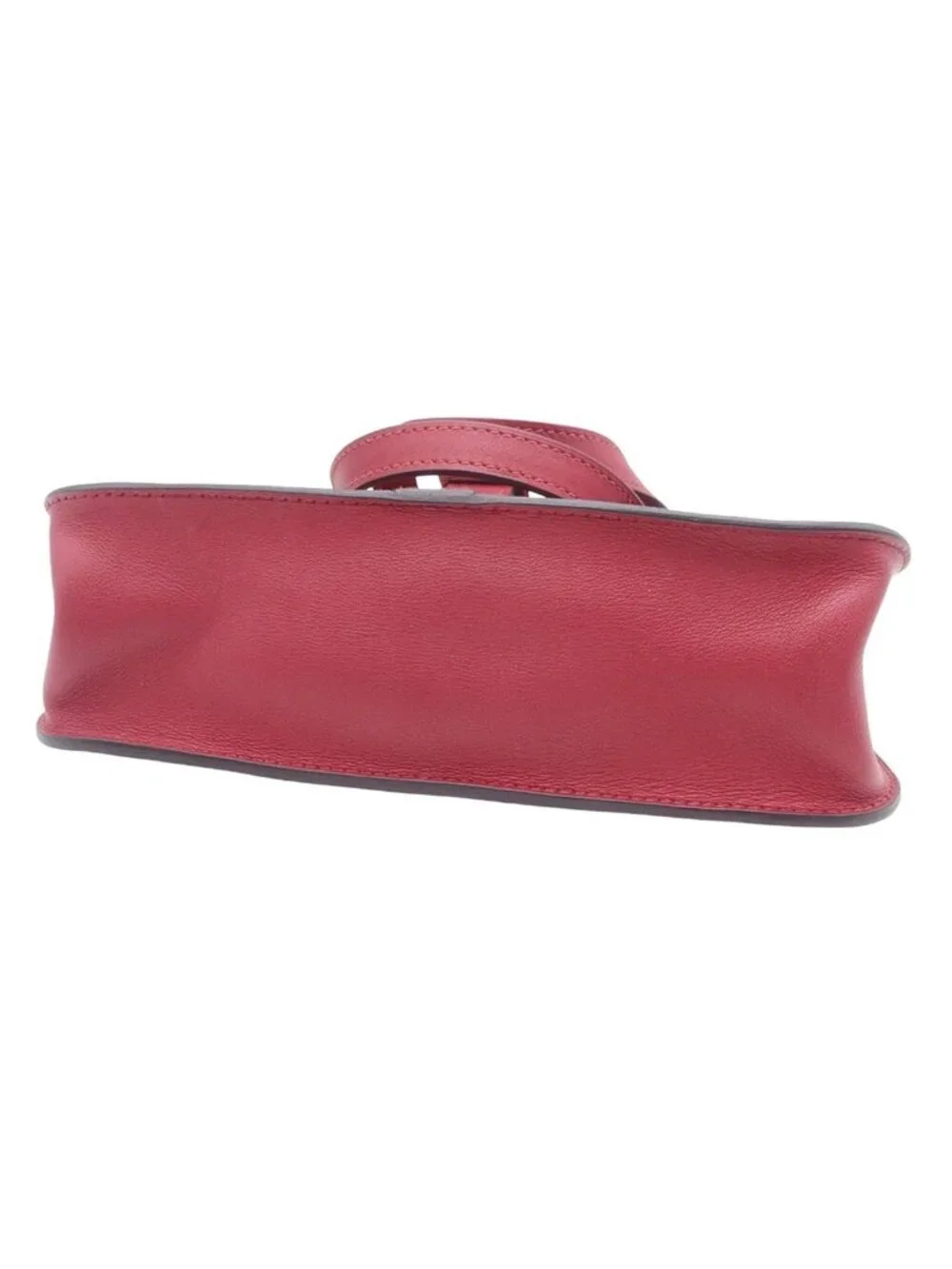 Hermes Halzan Mini Rouge Grenat Silver Swift 2-Way Shoulder Bag